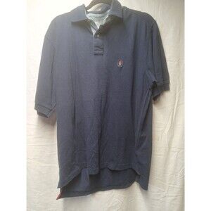 Catalina Polo Shirt Mens M Navy Blue Short Sleeve Cotton Active Golf Casual